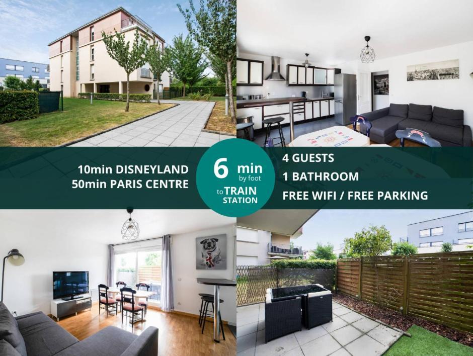 Les Paves De Prague - Appartement Pour 4 A 10 Minutes De Disneyland Paris Montevrain Exterior photo